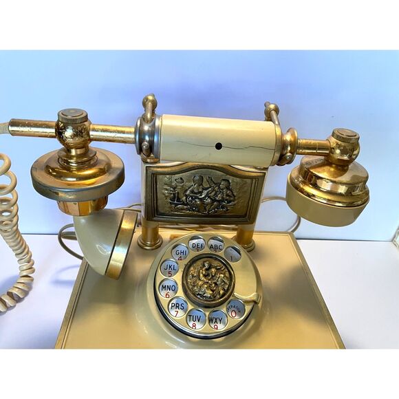 Vintage 1970's French Style rotary dial phone Deco-Tel - Picture 4 of 10